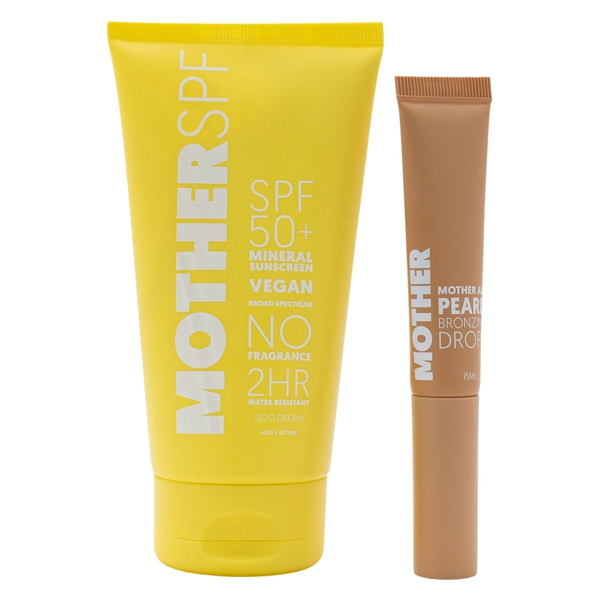 Body SPF 50 & Mother of Pearl Bronzing Drops